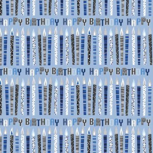 Picture of GIFT WRAPPING CANDLES BLUE 50X70CM